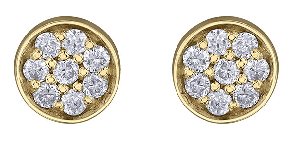 Diamond Cluster Stud Earrings Fifth Avenue Jewellers