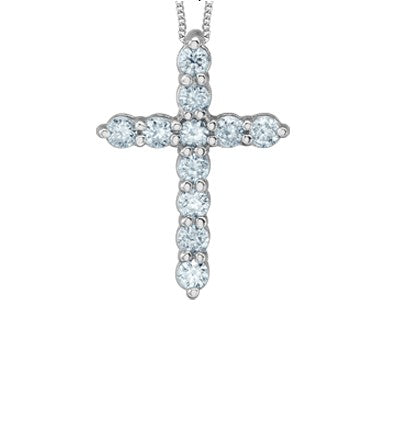 Diamond Cross Pendant Necklace Fifth Avenue Jewellers