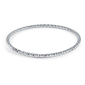 Diamond Cut Steel Bangle Fifth Avenue Jewellers Kamloops BC