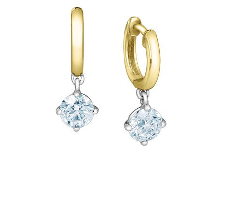 Diamond Dangle Huggie Earrings Fifth Avenue Jewellers