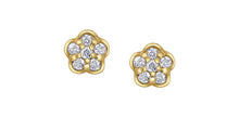 Load image into Gallery viewer, Diamond Flower Stud Earrings Fifth Avenue Jewellers
