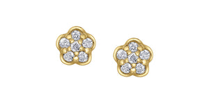 Diamond Flower Stud Earrings Fifth Avenue Jewellers
