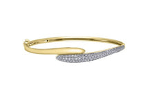 Load image into Gallery viewer, Diamond Pavé Bypass Bangle Fifth Avenue Jewellers Kamloops BC
