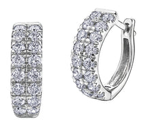 Load image into Gallery viewer, Diamond Paved Huggie Earrings Fifth Avenue Jewellers
