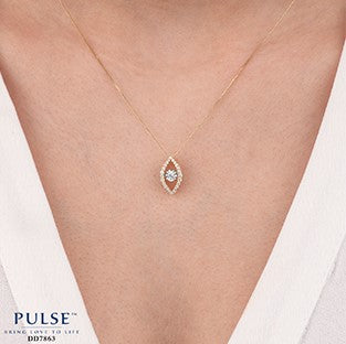 Diamond Pulse Pendant In Yellow Gold – Fifth Avenue Jewellers