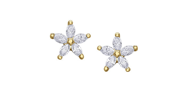 Diamond Star Stud Earrings Fifth Avenue jewellers
