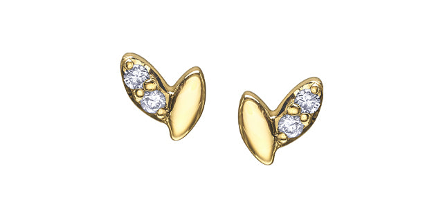 Diamond Wheat Grain Stud Earrings Fifth Avenue Jewellers