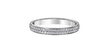 Load image into Gallery viewer, Double Row of Diamonds Band White Gold .25ct Fifth Avenue Jewellers
