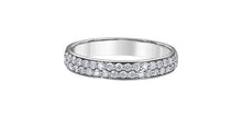 Load image into Gallery viewer, Double Row of Diamonds Band White Gold 40ct Fifth Avenue Jewellers
