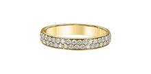 Load image into Gallery viewer, Double Row of Diamonds Band Yellow Gold .40ct Fifth Avenue Jewellers
