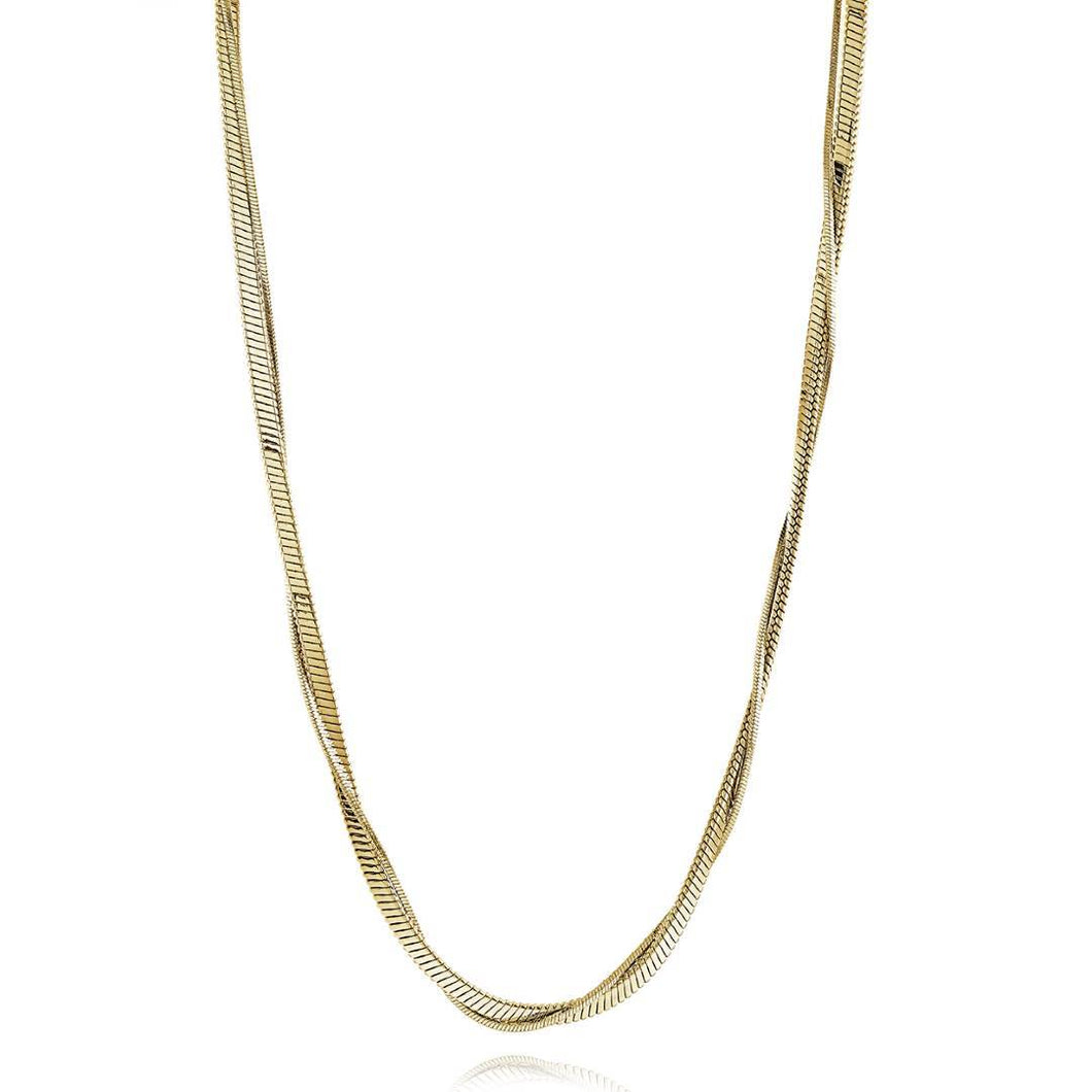 Double Snake Chain Necklace