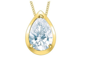 Droplet Picture Frame Pendant Necklace Fifth Avenue Jewellers