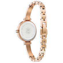 Load image into Gallery viewer, Rose gold watch with a white face on a white background
