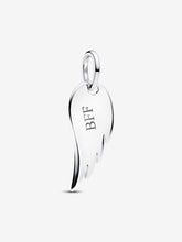 Load image into Gallery viewer, Silver pendant with &#39;BFF&#39; engraving on a white background
