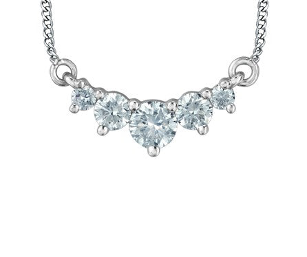 Five Stone Diamond Necklace Fifth Avenue Jewellers