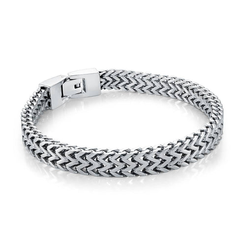 Flat Franco Link Bracelet Fifth Avenue Jewellers Kamloops BC