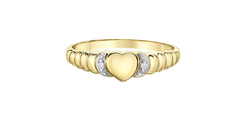 Fluted Heart Band Fifth Avenue Jewellers