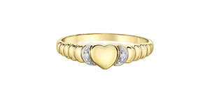 Fluted Heart Band Fifth Avenue Jewellers
