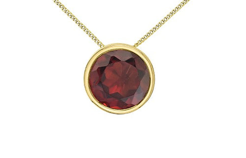 Garnet Slider Necklace Fifth Avenue Jewellers