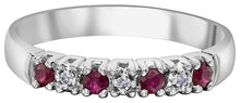 Load image into Gallery viewer, Gemstone And Diamond Band Ruby Fifth Avenue Jewellers
