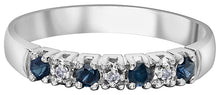 Load image into Gallery viewer, Gemstone And Diamond Band Sapphire Fifth Avenue Jewellers
