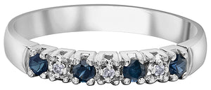 Gemstone And Diamond Band Sapphire Fifth Avenue Jewellers