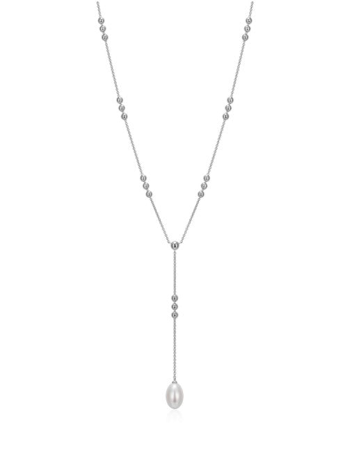 Genesis Three Bead Pearl Y Necklace Fifth Avenue Jewellers