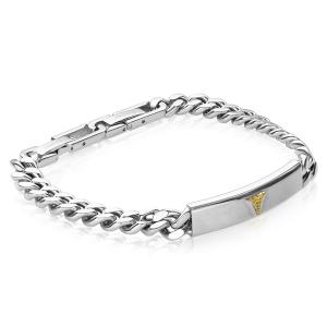 Gold Ion Plated Stainless Steel Medic Alert Bracelet