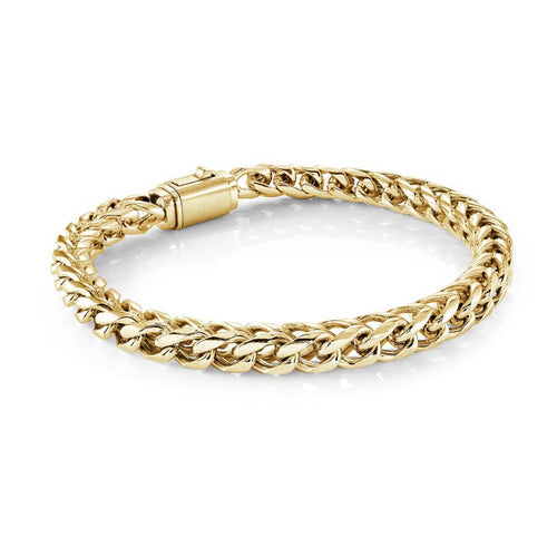 Gold Plated Steel Franco Chain Bracelet Fifth Avenue Jewellers Kamloops BC