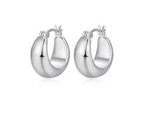 Load image into Gallery viewer, Gradual Silver Hoops Small Fifth Avenue Jewellers
