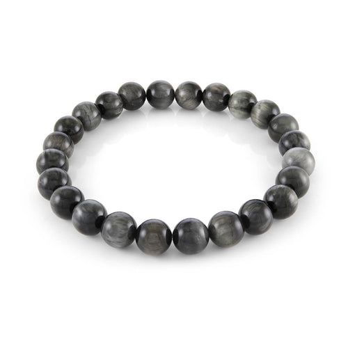 Grey Eagle's Eye Bead Bracelet Fifth Avenue Jewellers Kamloops BC