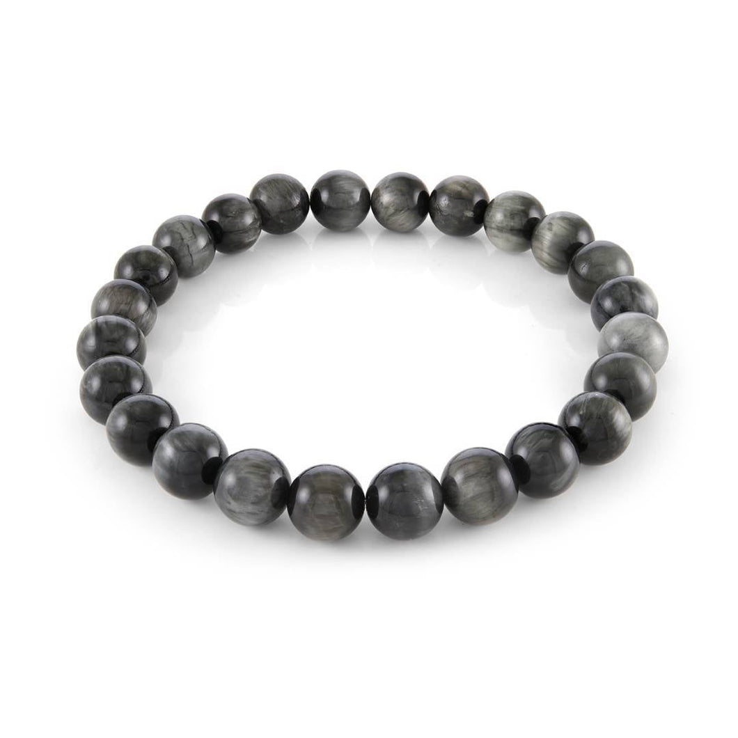 Grey Eagle's Eye Bead Bracelet Fifth Avenue Jewellers Kamloops BC
