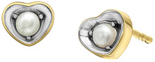 Load image into Gallery viewer, Heart &amp; Pearl Earrings Fifth Avenue Jewellers
