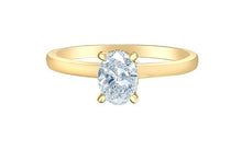 Load image into Gallery viewer, Hidden Halo Oval Solitaire Ring Fifth Avenue Jewellers Kamloops BC
