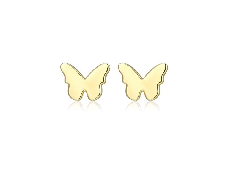 High Polish Butterfly Stud Earrings Fifth Avenue Jewellers Kamloops BC