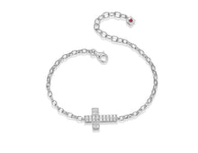 Load image into Gallery viewer, Humanity Sideways Cross Bracelet Fifth Avenue Jewellers
