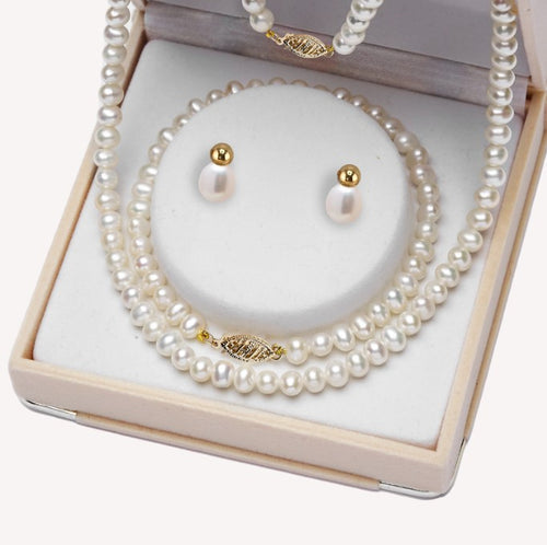 Julie Three Piece Set With White Pearls Fifth Avenue Jewellers Kamloops BC