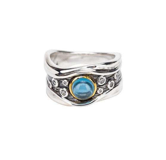 Keith Jack Rocks n' Rivers Ring With London Blue Topaz Fifth Avenue Jewellers