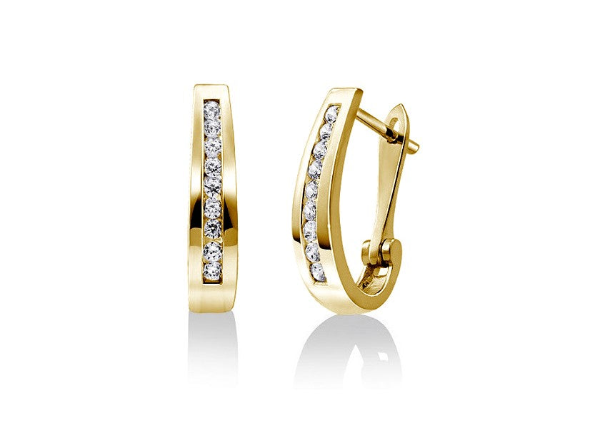 Lab Grown Diamond J Hoops Fifth Avenue Jewellers