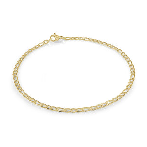 Ladies Figaro Bracelet Gold Ion Plated Stainless Steel Fifth Avenue Jewellers Kamloops BC