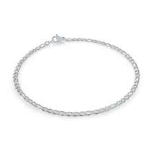 Load image into Gallery viewer, Silver chain bracelet on a white background
