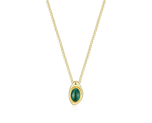 Malachite Pendant Necklace Fifth Avenue Jewellers Kamloops BC