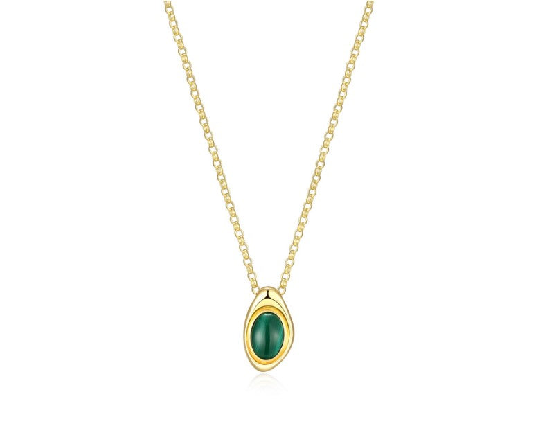 Malachite Pendant Necklace Fifth Avenue Jewellers Kamloops BC