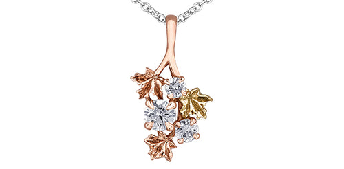 Maple Cluster Pendant Necklace Fifth Avenue Jewellers Kamloops BC