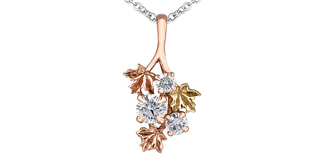 Maple Cluster Pendant Necklace Fifth Avenue Jewellers Kamloops BC