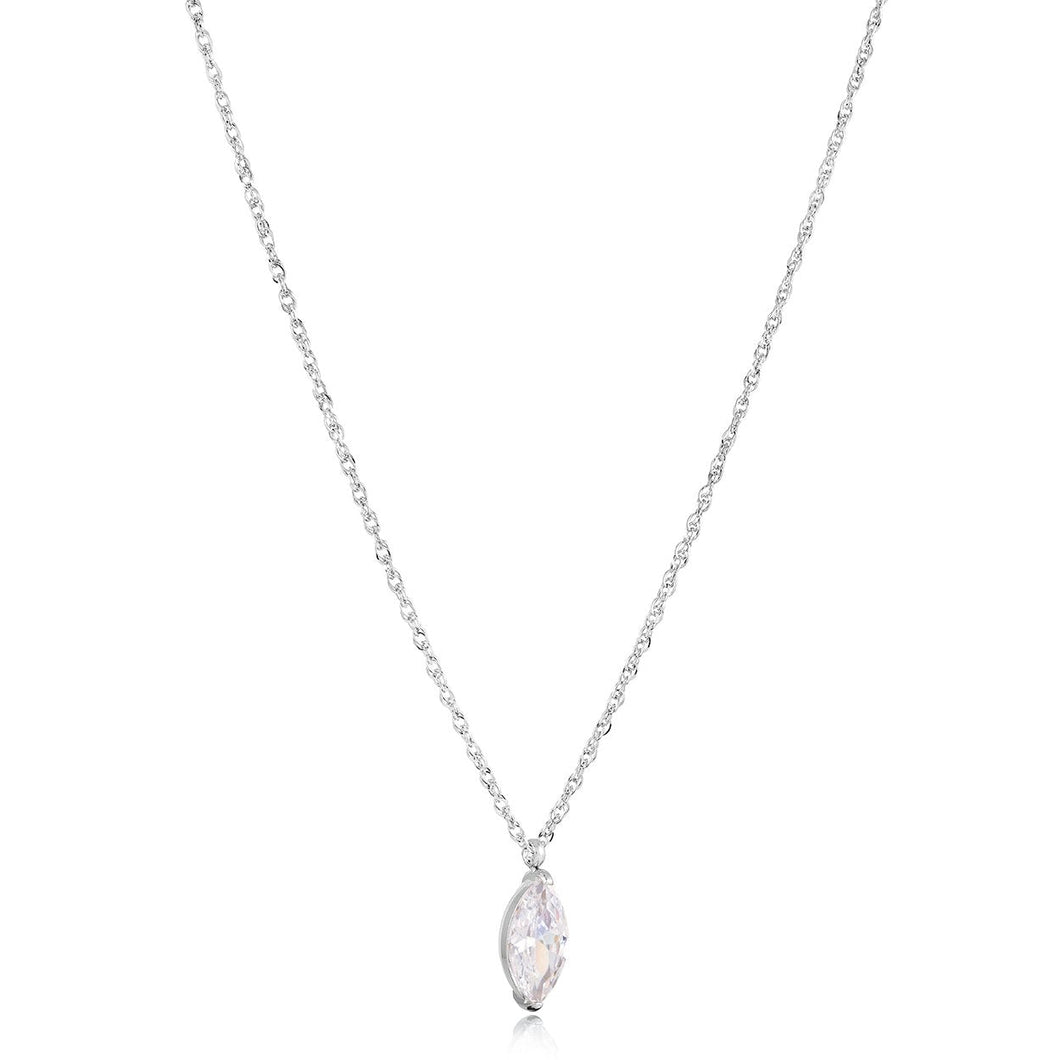 Marquise Solitaire Pendant Necklace Fifth Avenue Jewellers Kamloops BC