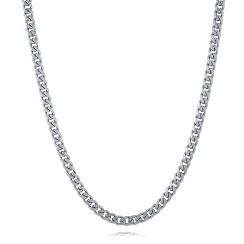 Matte Finish Steel Curb Chain Fifth Avenue Jewellers Kamloops BC