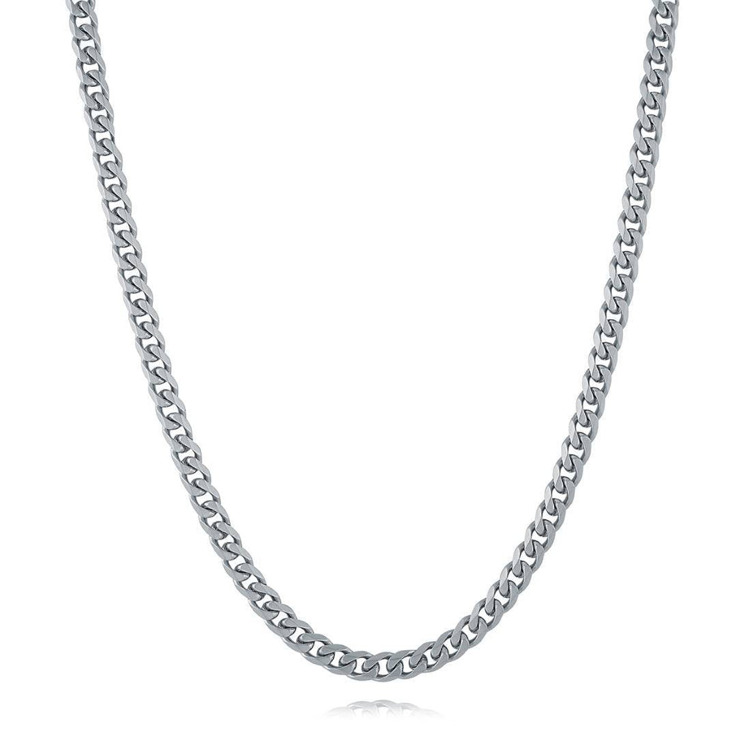 Matte Finish Steel Curb Chain Fifth Avenue Jewellers Kamloops BC