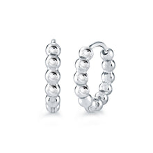 Load image into Gallery viewer, Mini Beaded Hoop Earrings Fifth Avenue Jewellers Kamloops BC
