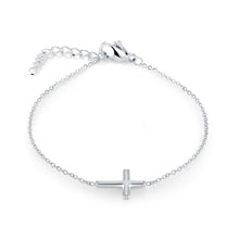 Load image into Gallery viewer, Mini Classic Cross Bracelet Fifth Avenue Jewellers Kamloops BC

